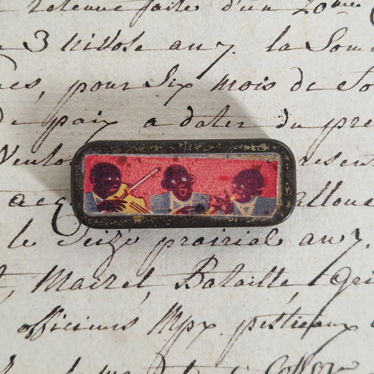 Illustrated box "Jazz Musicians Trio" for pens
