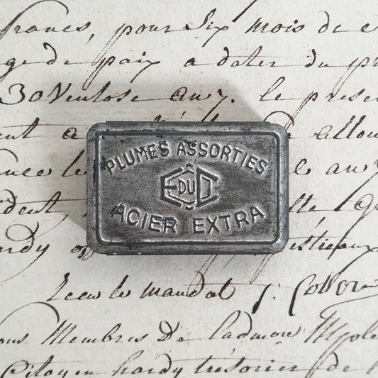 Vintage metal box "Assorted Nibs"