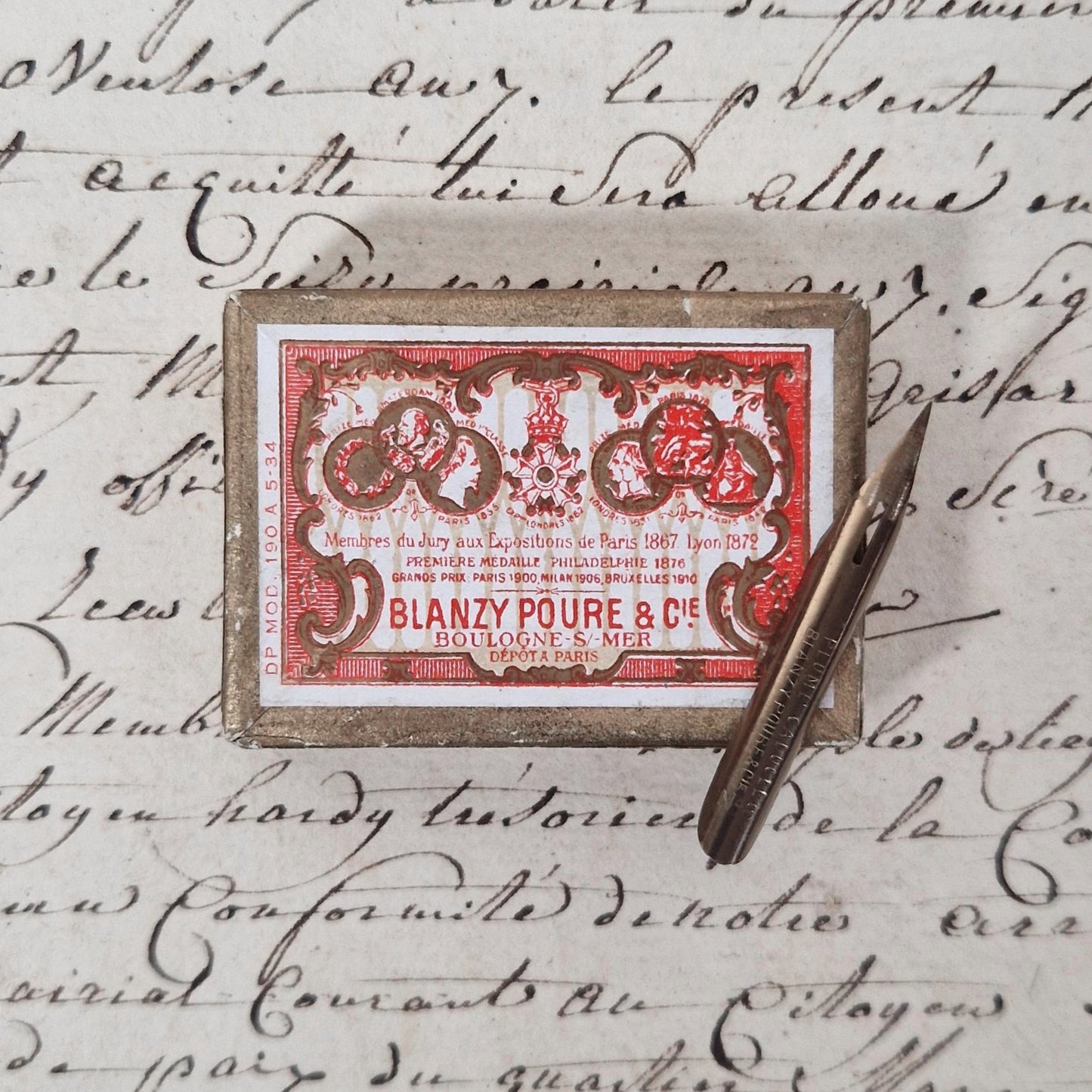 Antique "Caduceus" Nibs - Blanzy Poure & Cie