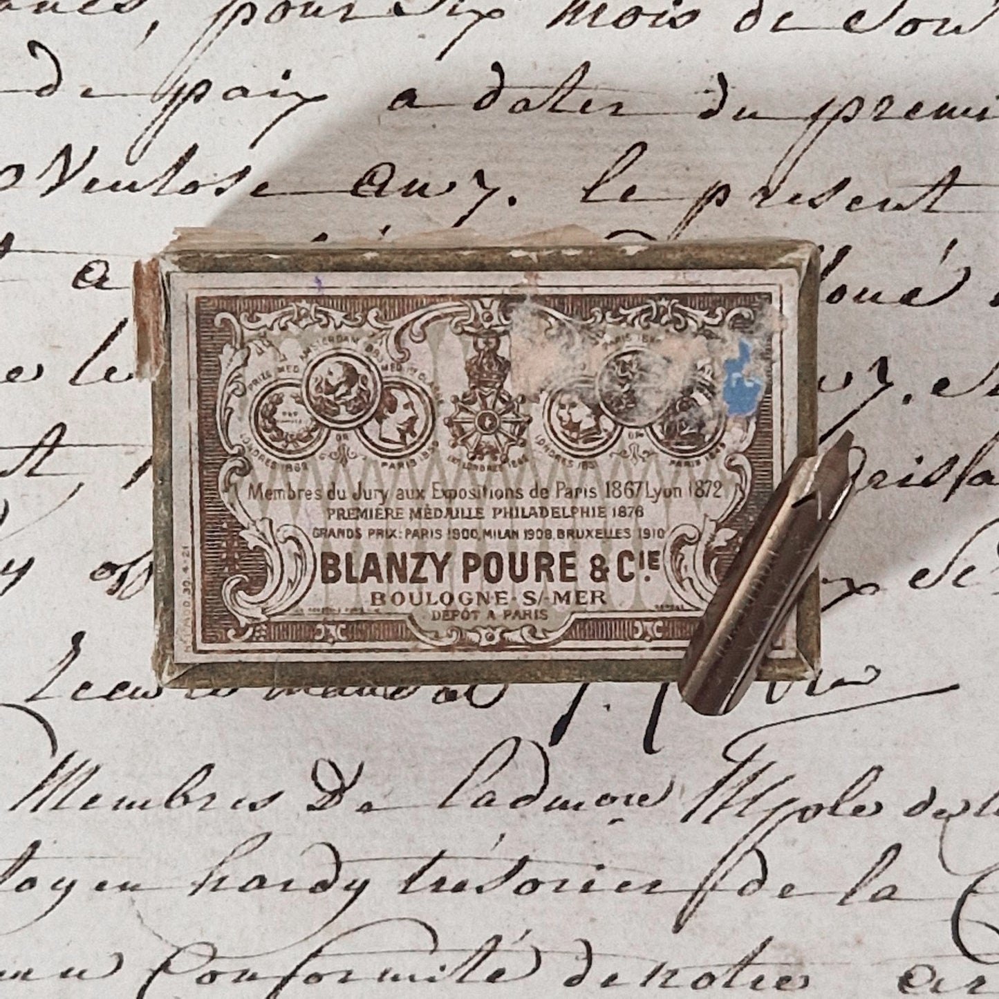 Box of nibs no. 231 - Nib no. 2 - Blanzy Poure