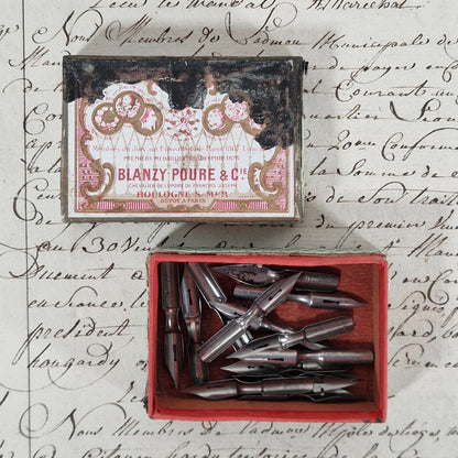 "Monopole" pen nib box - Blanzy Poure & Cie