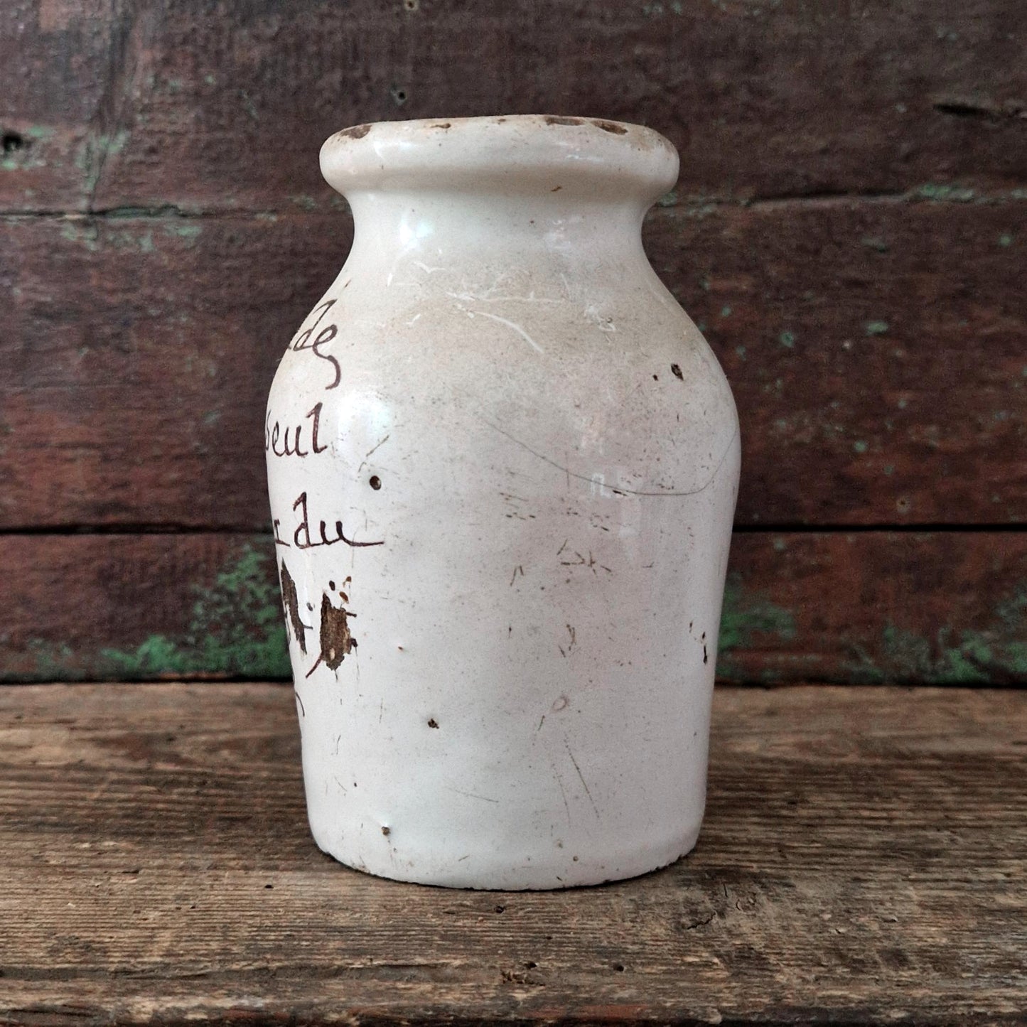 Rare pot à moutarde « Moutarde de Maille » -  XVIIIe siècle