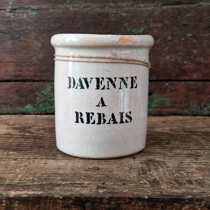 Ancien pot publicitaire « Davenne à Rebais », fin XIXe