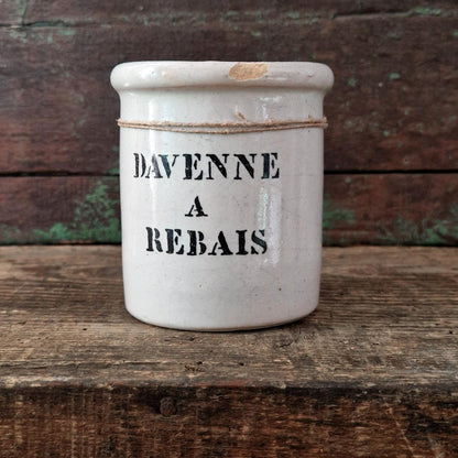 Ancien pot publicitaire « Davenne à Rebais », fin XIXe