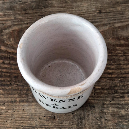 Ancien pot publicitaire « Davenne à Rebais », fin XIXe
