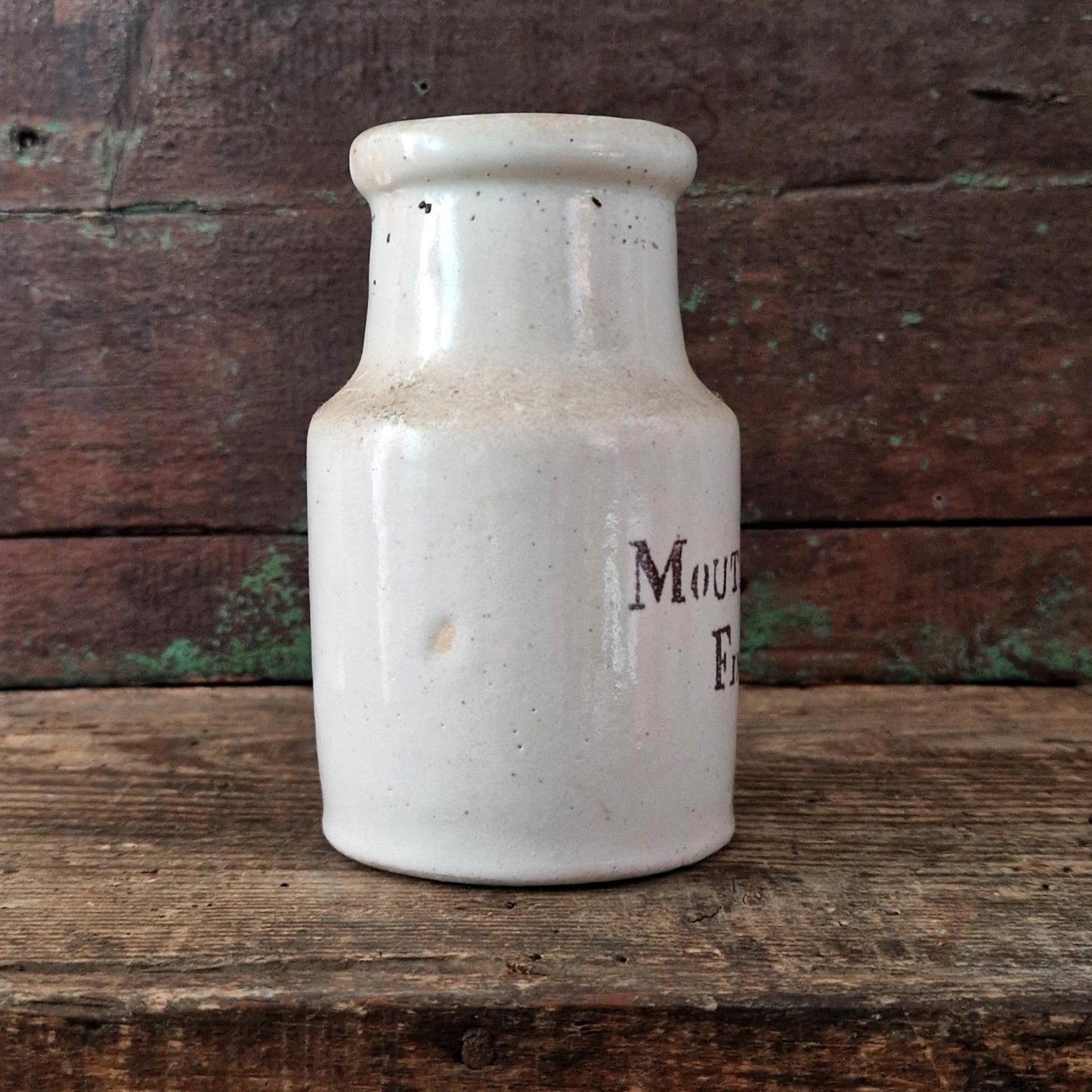Ceramic "Fine Mustard" mustard pot