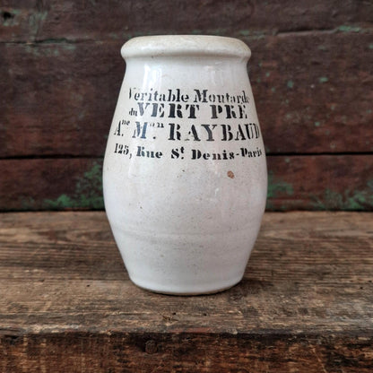 Pot à moutarde « Véritable Moutarde du Vert Pré », Vers 1850-1880