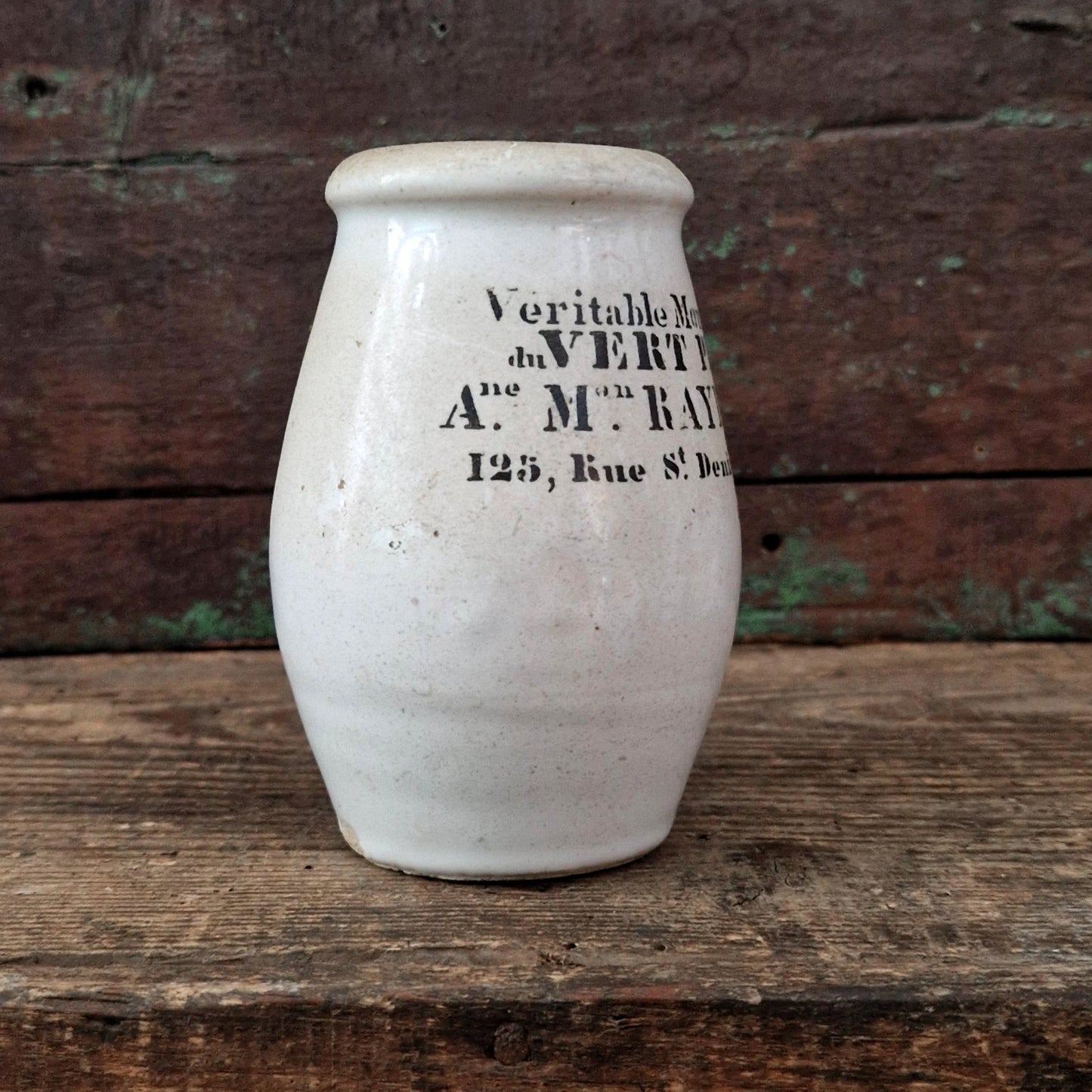 Pot à moutarde « Véritable Moutarde du Vert Pré », Vers 1850-1880