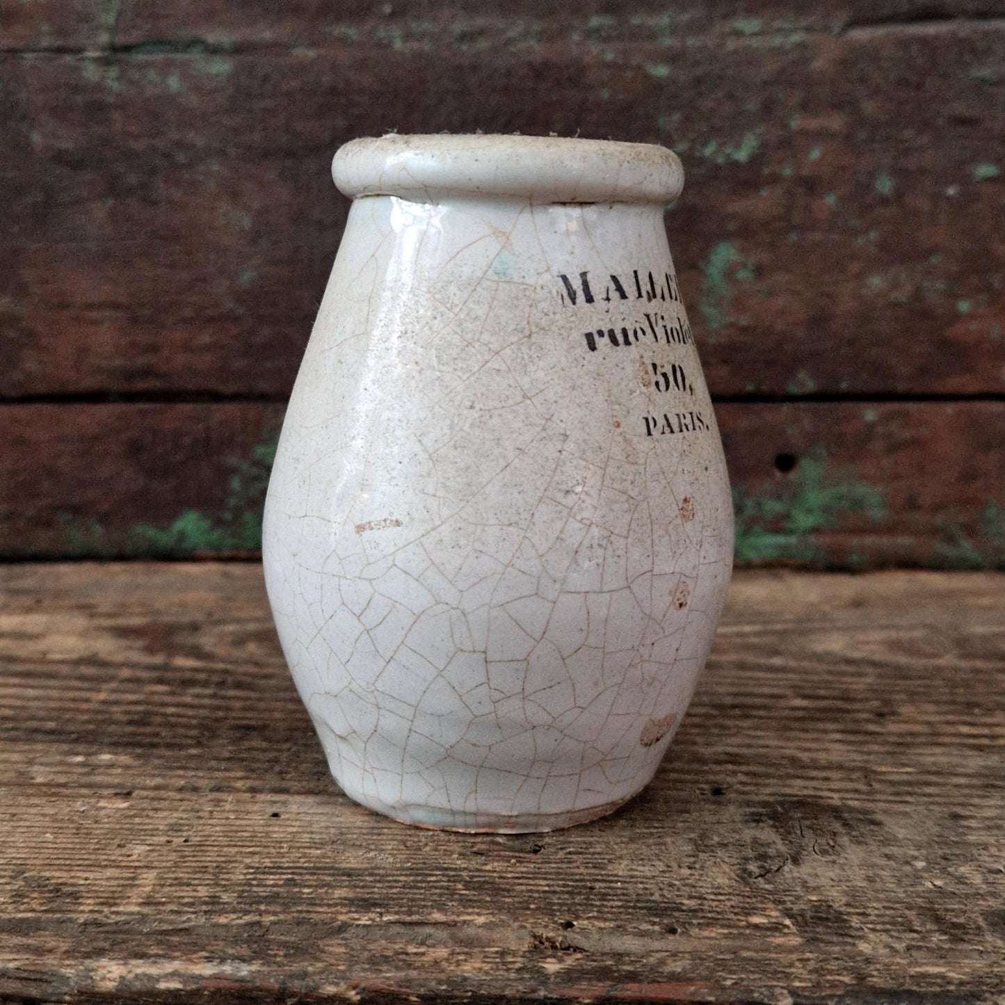 Pot à moutarde « Maille, rue Violet », Paris, XIXe siècle