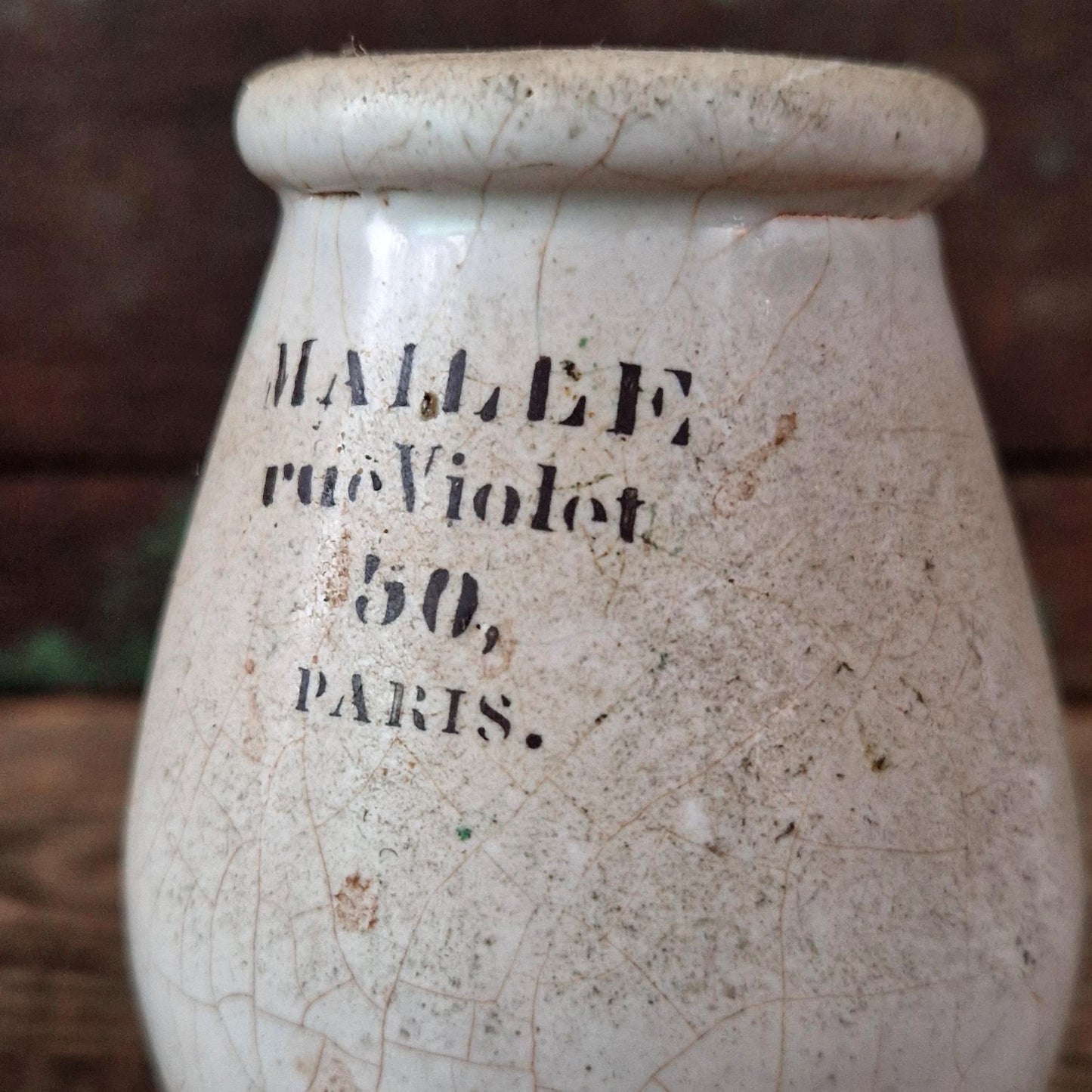 Pot à moutarde « Maille, rue Violet », Paris, XIXe siècle