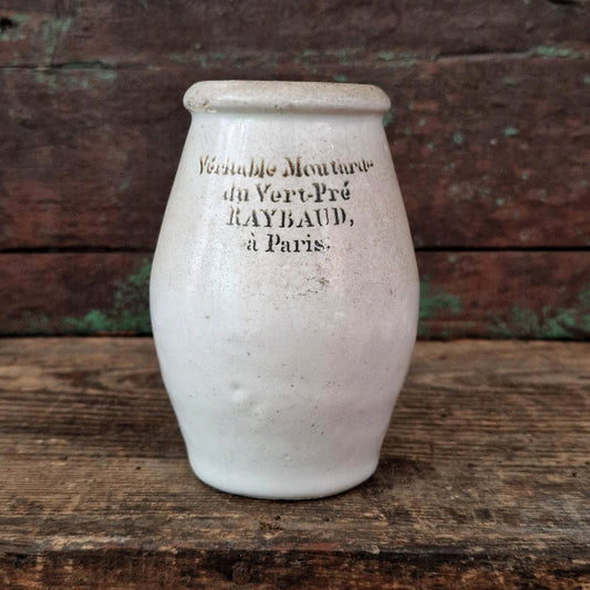 Mustard pot "Moutarde du Vert-Pré - Raybaud à Paris", 19th century