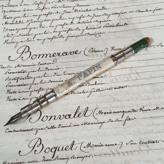 Porte-crayon et porte-plume publicitaire « A. Papin »