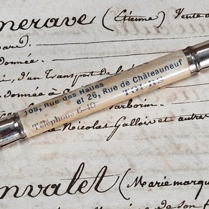 Porte-crayon et porte-plume publicitaire « A. Papin »