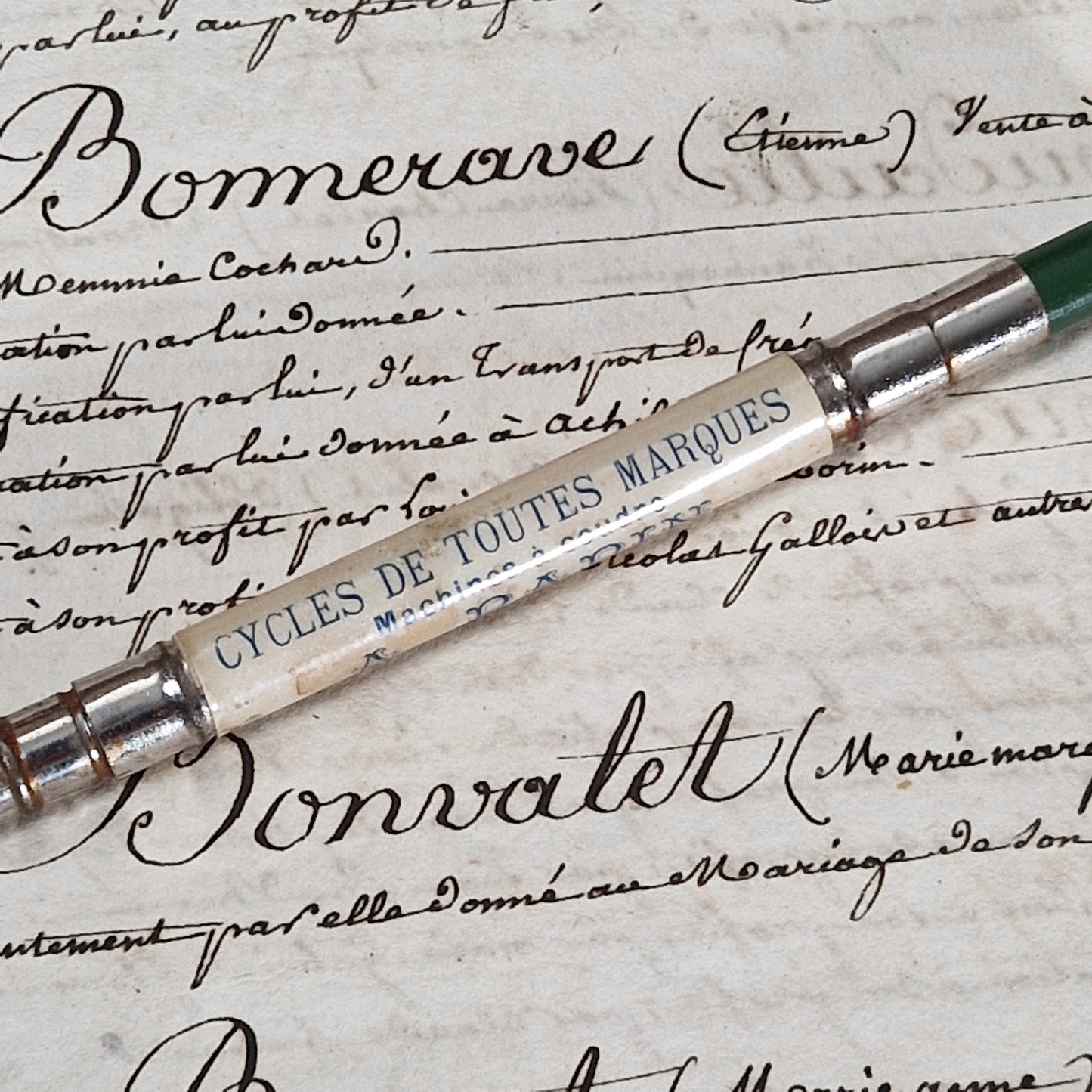 Porte-crayon et porte-plume publicitaire « A. Papin »