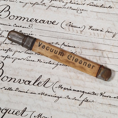 Vintage "Vacuum Cleaner" Advertising Pencil Holder