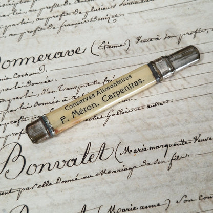 Vintage pencil holder "F. Méron - Berlingots de Carpentras"