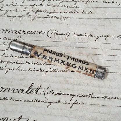 Porte-crayon « Verhaegen Pianos & Phonos Rouen »