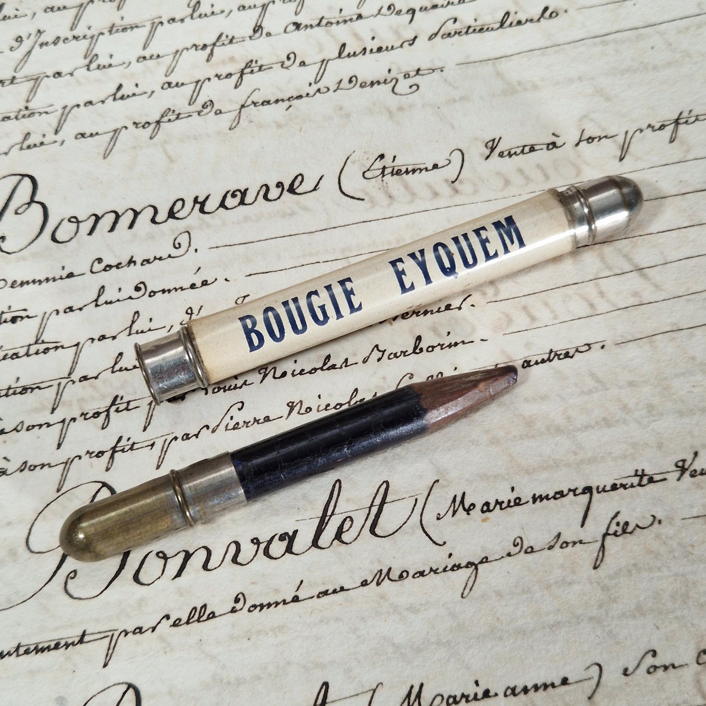 Porte-crayon « Bougie Eyquem - Pare-brise Eyquem »