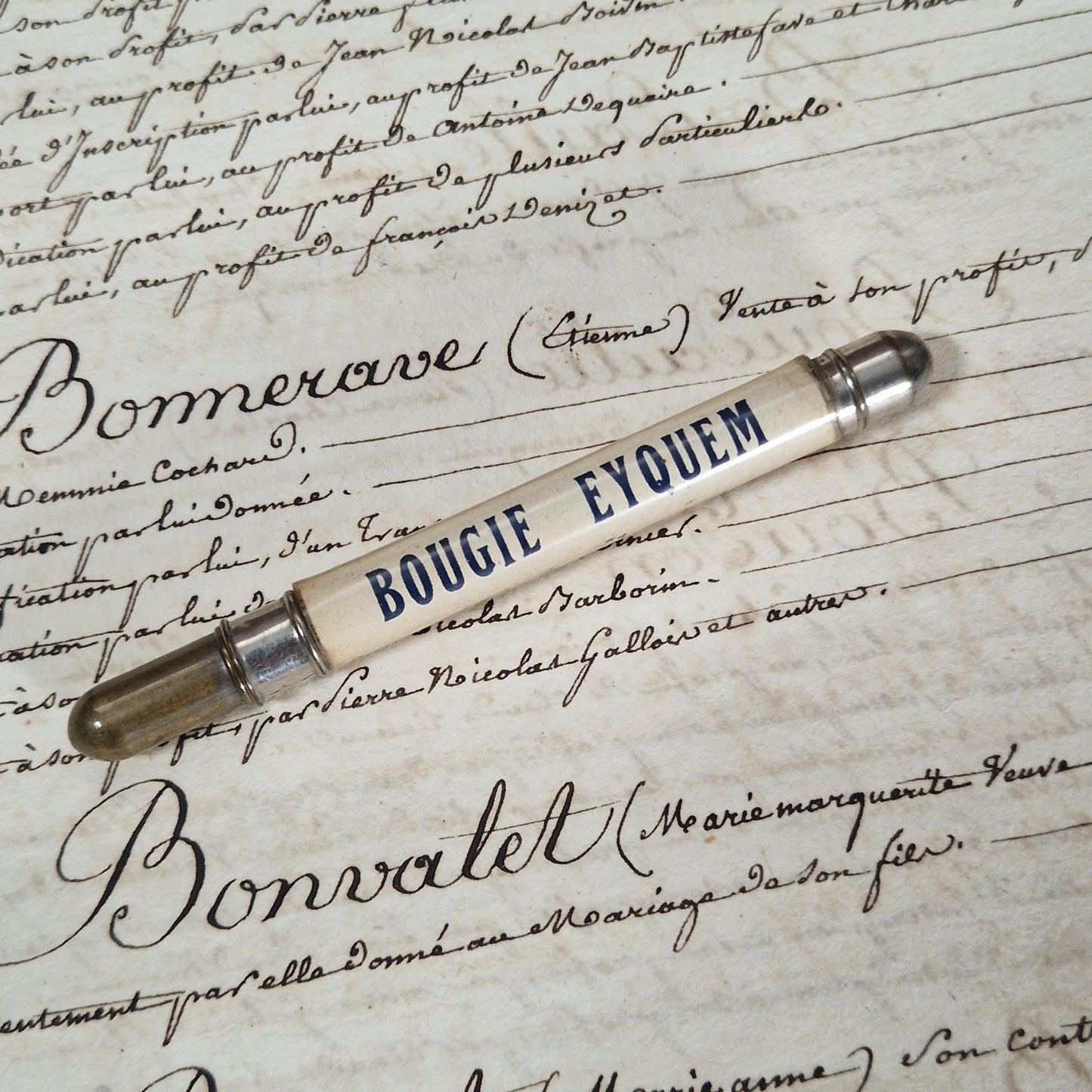Porte-crayon « Bougie Eyquem - Pare-brise Eyquem »