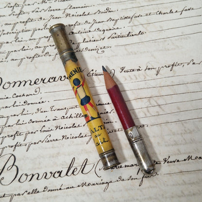 Porte-crayon publicitaire « Chocolat Menier - Rialta au lait »