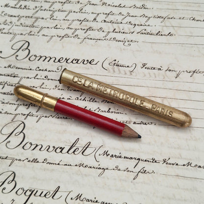 Porte-crayon « La Métropole - Assurances Incendie Accidents »