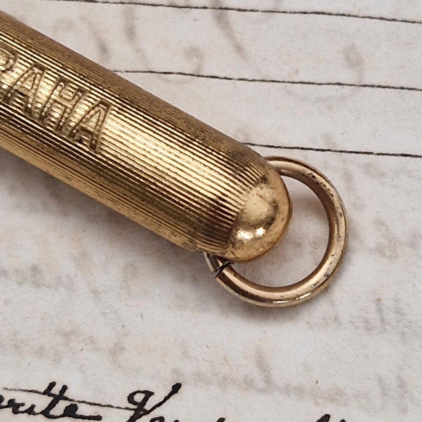 Porte-crayon publicitaire ancien « U Mesta Prize - Praha »