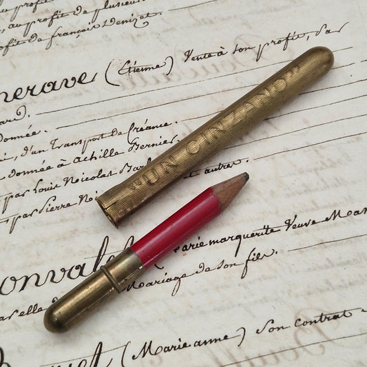 Ancien Porte-crayon publicitaire « Un Cinzano »