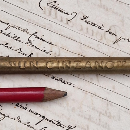 Vintage Advertising Pencil Holder "A Cinzano"