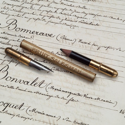 Porte-crayon / Porte-plume  « Fruit Salesman - J.H. Simpson »