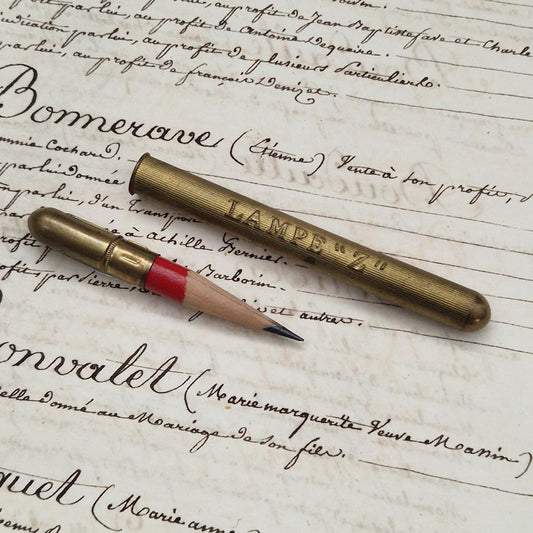 Porte-crayon publicitaire ancien « Lampe " Z " »