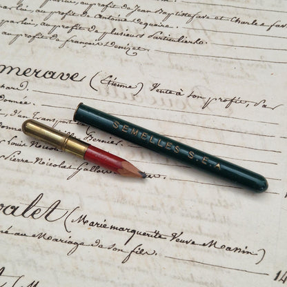 Porte-crayon publicitaire ancien « Semelles S.E.A »