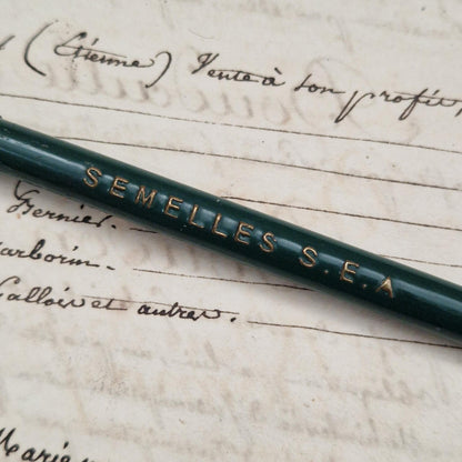 Porte-crayon publicitaire ancien « Semelles S.E.A »
