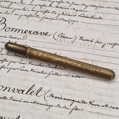 Ancien Porte-crayon publicitaire « Lampe Visseaux »