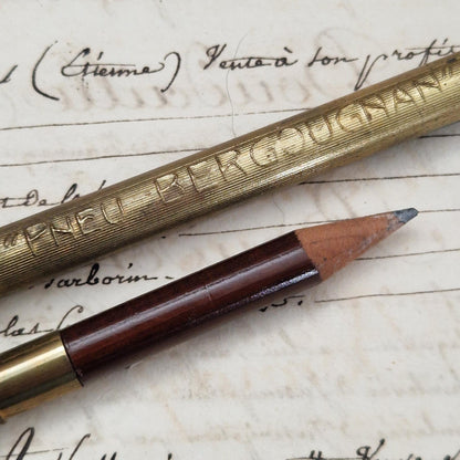 "Bergougnan Tire" advertising pencil holder