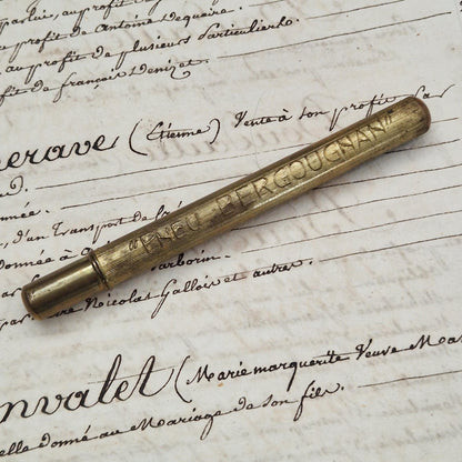 "Bergougnan Tire" advertising pencil holder