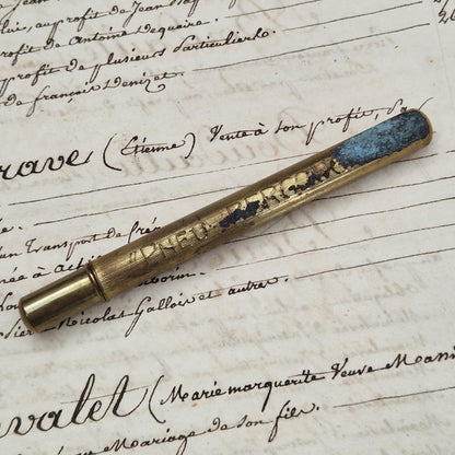 "Bergougnan Tire" advertising pencil holder