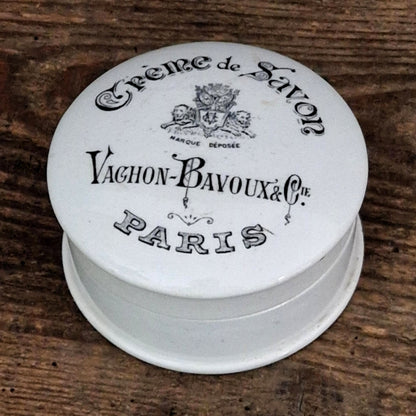 Rare pot « Crème de Savon - Vachon-Bavoux & Cie, Paris »