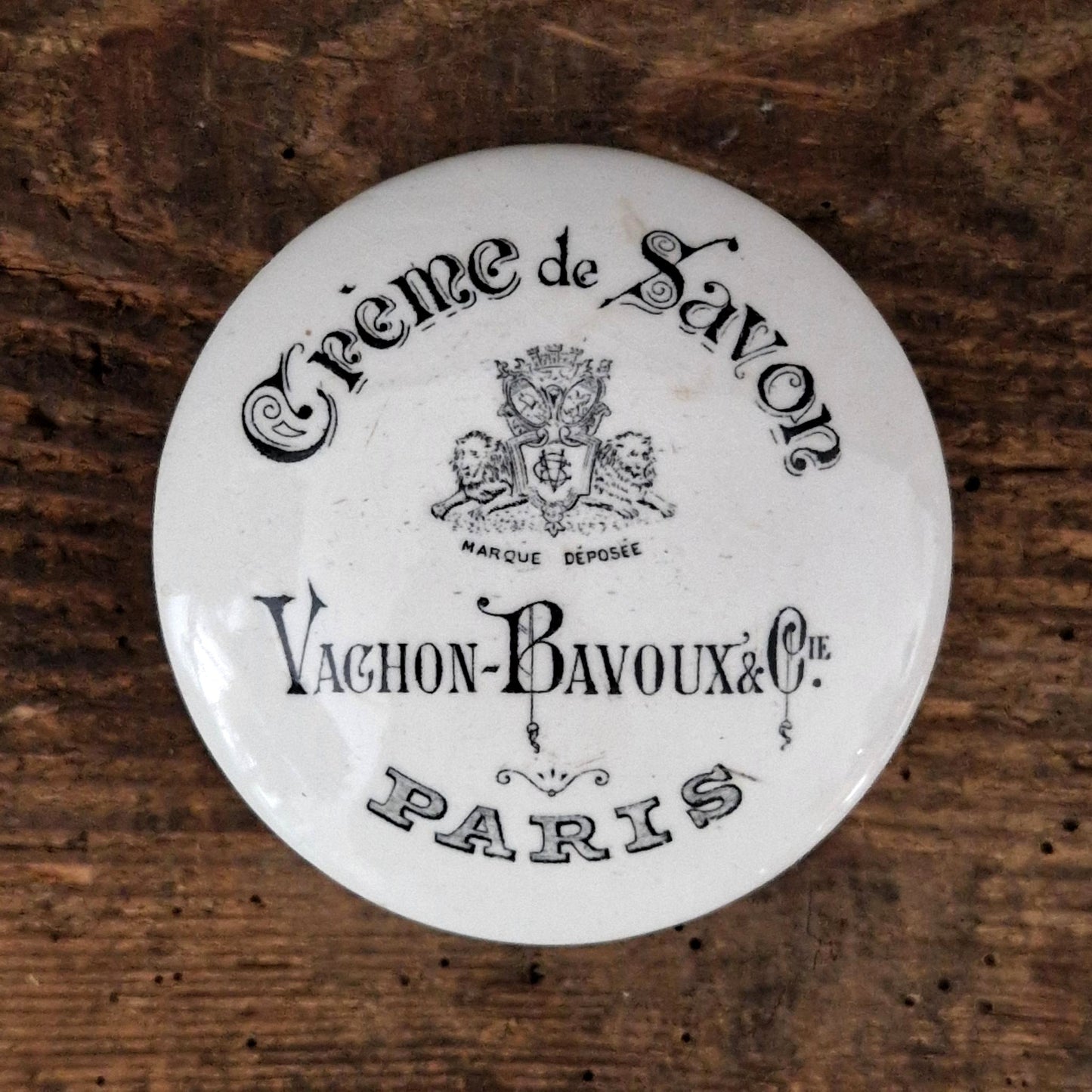 Rare pot « Crème de Savon - Vachon-Bavoux & Cie, Paris »