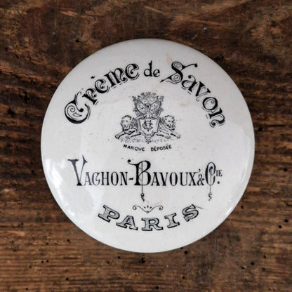 Rare pot « Crème de Savon - Vachon-Bavoux & Cie, Paris »