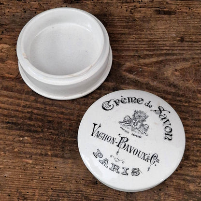 Rare pot « Crème de Savon - Vachon-Bavoux & Cie, Paris »