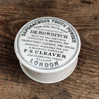 Pot dentifrice « Saponaceous Tooth Powder - Dr. Bowditch »