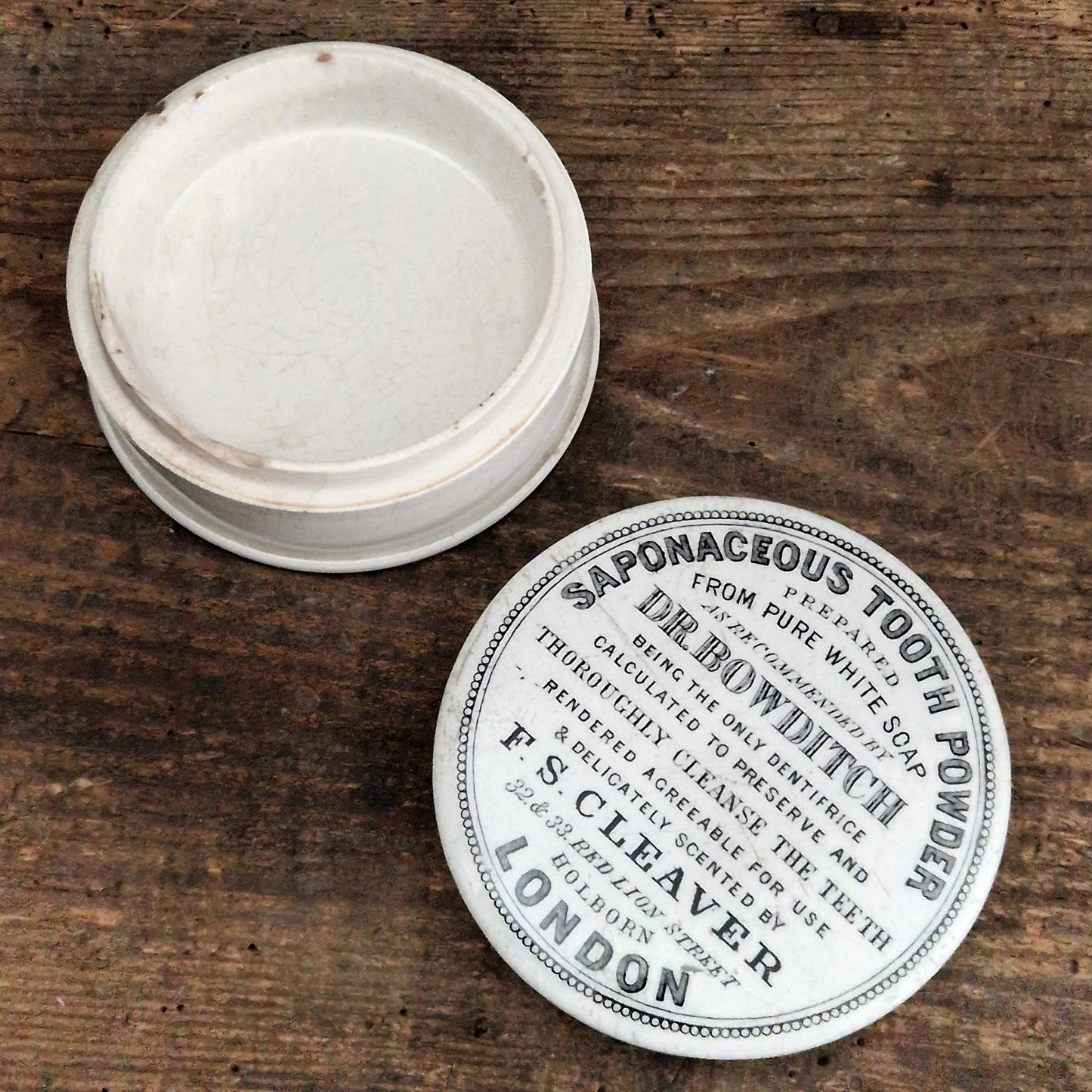 Pot dentifrice « Saponaceous Tooth Powder - Dr. Bowditch »