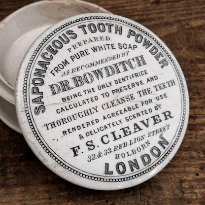 Pot dentifrice « Saponaceous Tooth Powder - Dr. Bowditch »