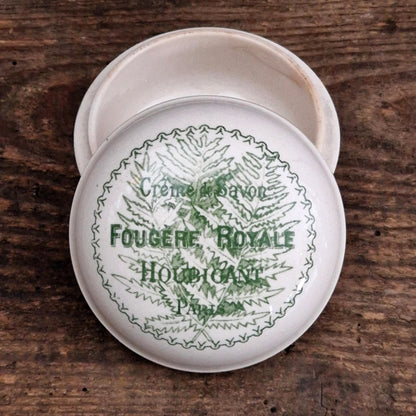 Pot à crème de savon « Fougère Royale », Houbigant Paris
