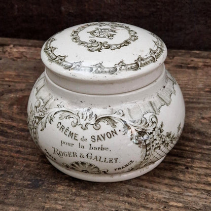 Pot Roger & Gallet ancien - « Crème de Savon pour la barbe »