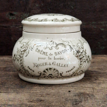 Pot Roger & Gallet ancien - « Crème de Savon pour la barbe »