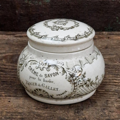 Pot Roger & Gallet ancien - « Crème de Savon pour la barbe »