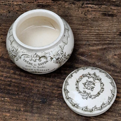 Pot Roger & Gallet ancien - « Crème de Savon pour la barbe »