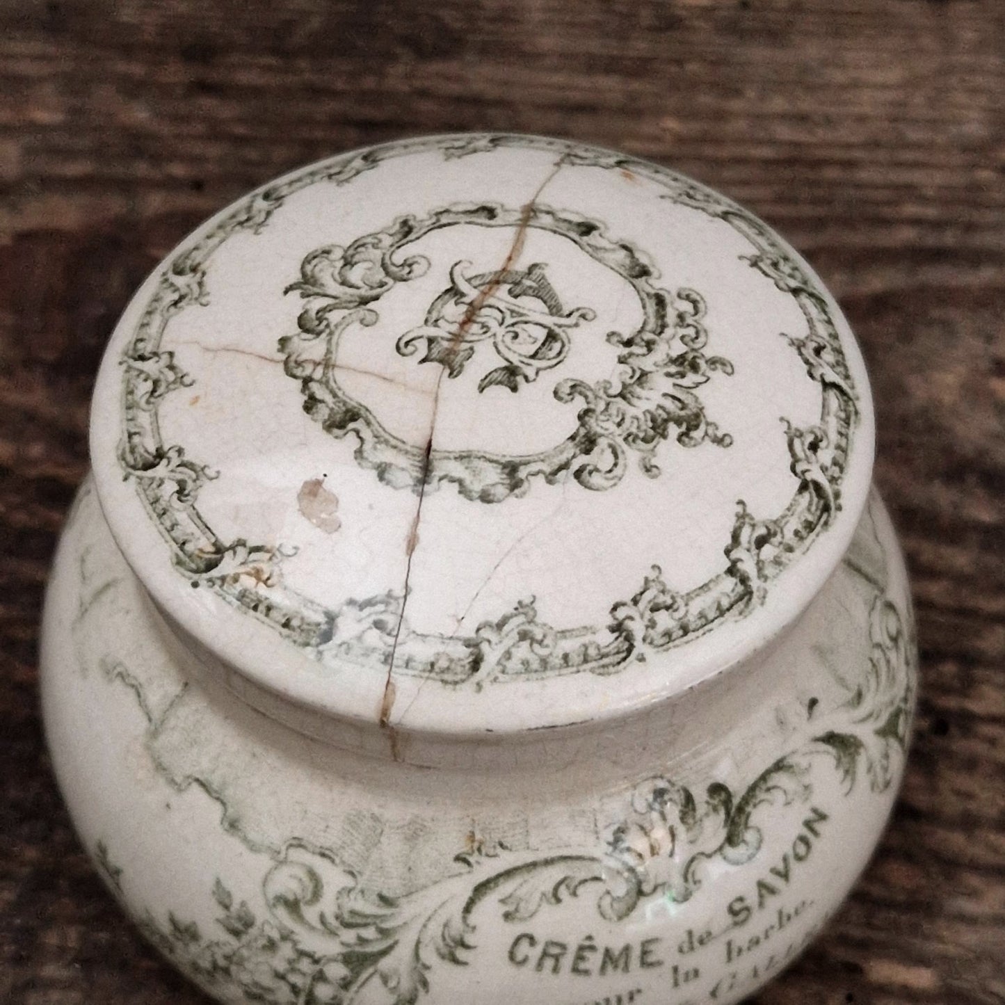 Roger & Gallet advertising jar "Shaving Soap"