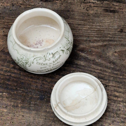Roger & Gallet advertising jar "Shaving Soap"